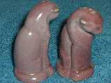 Cat shakers glazed rosetone